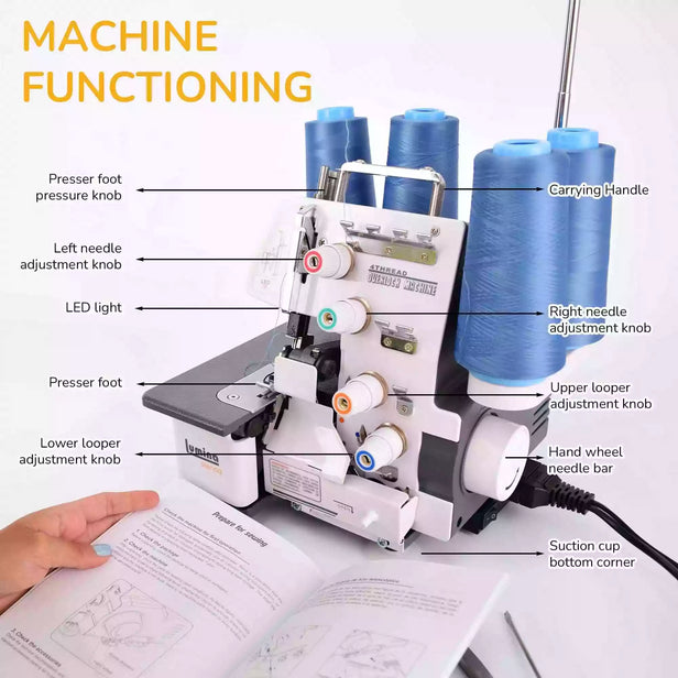 Lumina Sienna Serger Sewing Machine