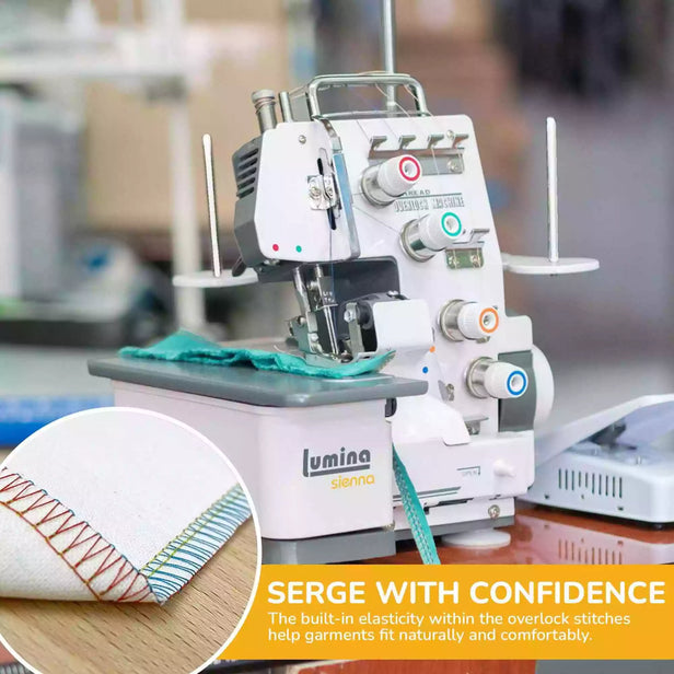 Lumina Sienna Serger Machine Stitches